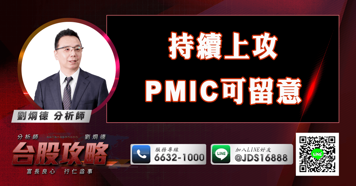持續上攻 PMIC可留意 (圖)